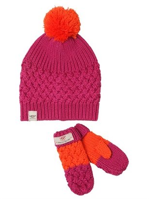 UGG Knit Hat And Gloves Set