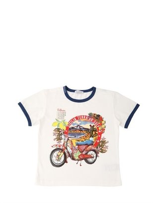 Dolce & Gabbana Sicilia Printed Cotton T-Shirt