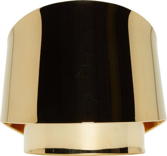 Chloé Gold Mirrored Double-Faced Erika Cuff