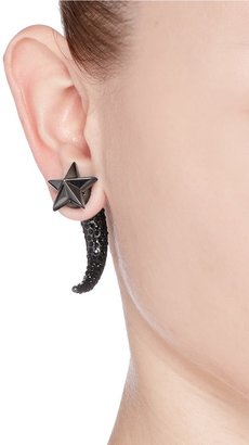 Givenchy Shark tooth stud star earring
