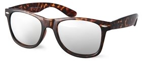ASOS Mirrored Lens Retro Sunglasses - Tort
