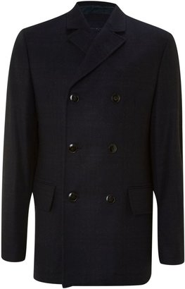 Tommy Hilfiger Men's Wool check double breasted coat