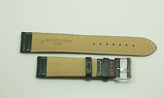 Tag Heuer 16mm 18mm 20mm Italian Black Stitch Leather Watch Band Strap 4 Carrera