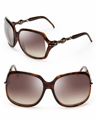 Gucci Oversized Chainlink Sunglasses