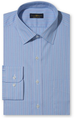 Club Room Wrinkle Resistant Sea Blue Stripe Dress Shirt