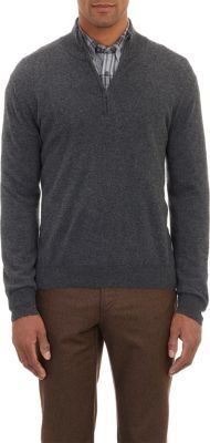 Barneys New York Half-Zip Sweater