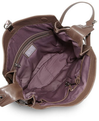 Kooba Lynn Leather Shoulder Bag, Lilac/Gray