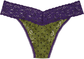 Hanky Panky High-rise printed stretch-lace thong