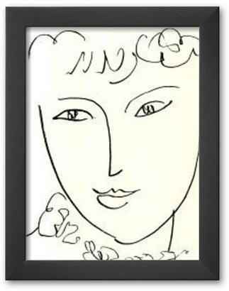 Pompadour Art.com "La Pompadour, c.1951" Framed Art Print by Henri Matisse