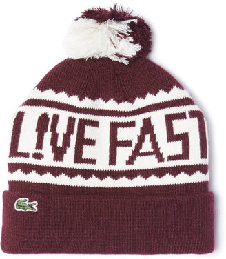 Lacoste Live Fast knit beanie