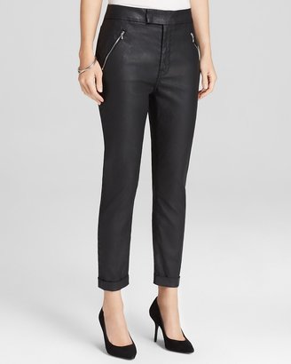 7 For All Mankind Pants - Faux Leather Slant Zip