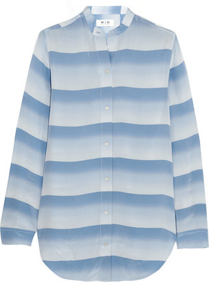 MiH Jeans The Tails striped silk shirt