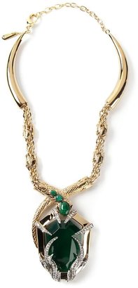Roberto Cavalli snake pendant necklace