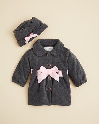 American Widgeon Infant Girls' Bow Belt Coat & Hat Set - Sizes 12-24 Months