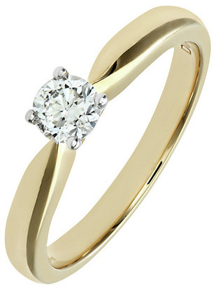 Made for You Everlasting Love 18ct Gold 0.33ct Diamond Ring - Size N