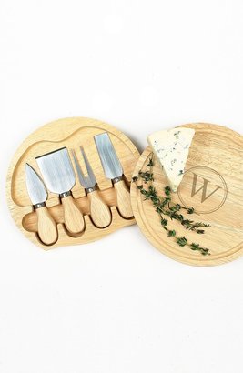 Cathy's Concepts 5-Piece Monogram Cheese Board & Utensil Set
