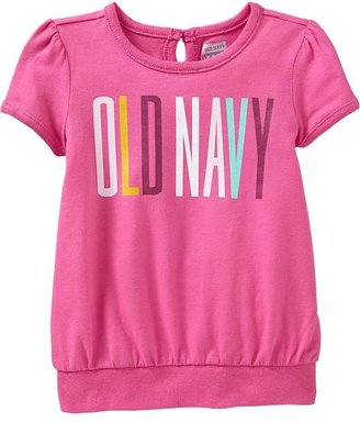 Old Navy Puff-Sleeve Logo Tees for Baby