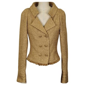Chanel Gold Silk Jacket