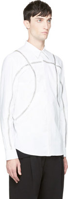 Givenchy White Zip-Trimmed Basketball Shirt