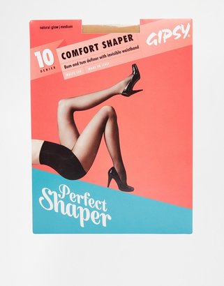 Gipsy 10 Denier Comfort Waistband Shaper Tights