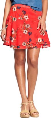 Old Navy Women's Floral Crinkle-Chiffon Skirts