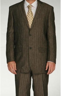 Ferrecci Men's Grey Linen Two-button Suit