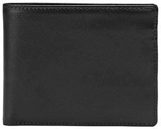 Launer Made in England Leather Billfold Wallet, Black