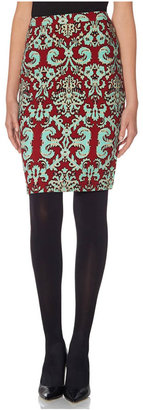The Limited Printed Pencil Skirt