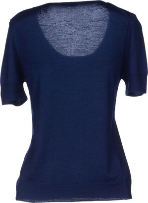 Cruciani 10 Women Blue Sweater Cashmere, Silk
