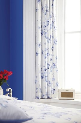 V&A Sussex rose curtains 66x72 (168x183cm) blue