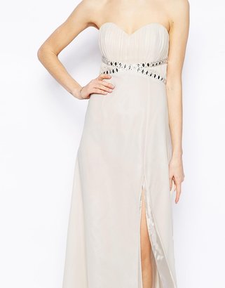 Lipsy Embellished Maxi Dress with Thigh Split