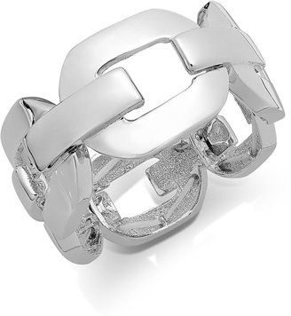 Alfani Silver-Tone Open Link Stretch Bracelet