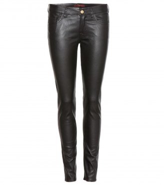 7 For All Mankind Skinny Leather Trousers