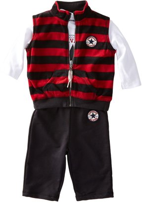 Converse Bodysuit, Vest & Pant Set (Baby Boys)