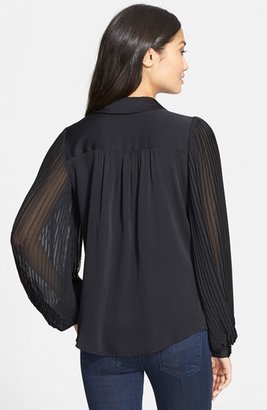 Milly Pleated Sleeve Blouse