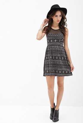 Forever 21 Western-Inspired Fit & Flare Dress