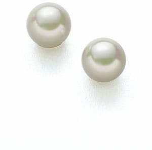 Majorica Classic 8MM White Pearl Stud Earrings