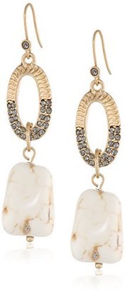 Kenneth Cole New York "Summer Safari" Semiprecious Bead Drop Earrings