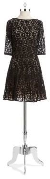 Betsey Johnson Lace Fit and Flare Dress