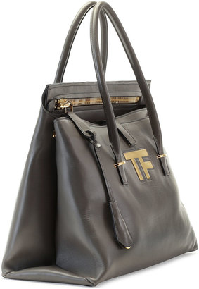 Tom Ford TF Icon Medium Satchel Bag, Dark Gray