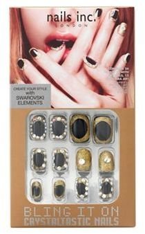 Nails Inc Bling It On Crystaltastic Luxurious Black and Gold Collection