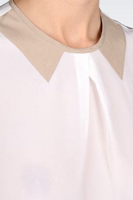 Giorgio Armani Silk Blouse With Fake Collar