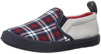 Pumpkin Patch Boys  Check Slip On Boat Shoes