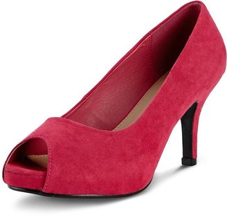 So Fabulous! So Fabulous Faith Mid Heel Open Toe Court Extra Wide Fit Shoes