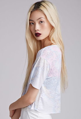 Forever 21 map graphic tee