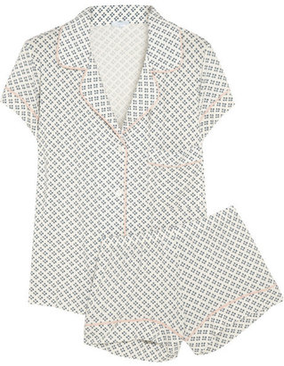 Eberjey Petite Batik printed stretch-jersey pajama set