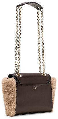 Diane von Furstenberg 440 Mini Shearling Crossbody Bag