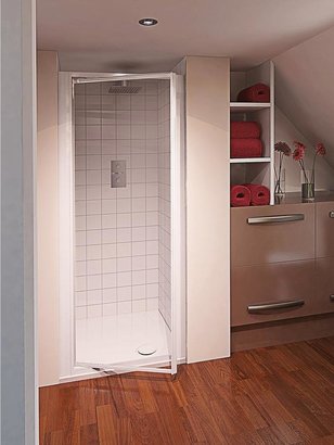 Aqualux Aqua 4 76 cm Pivot Shower Door - Clear