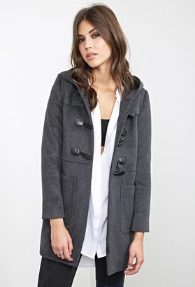 Forever 21 Classic Hooded Duffle Coat