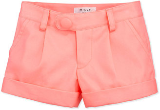 Milly Minis Bow Pocket Shorts, Coral, Sizes 8-10